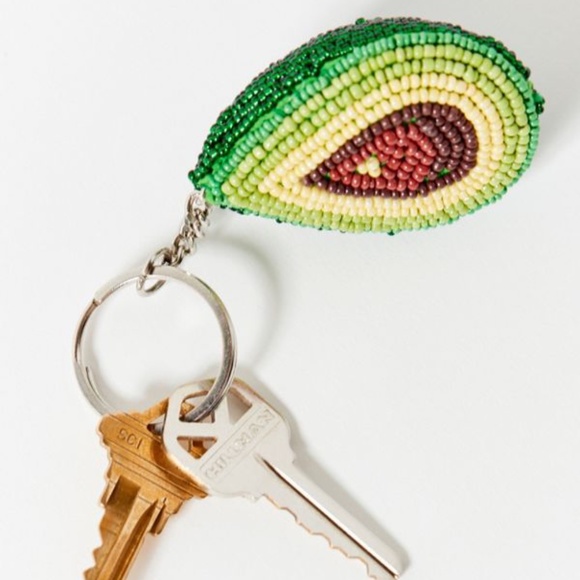 Urban Outfitters Accessories - Urban Outfitters Beaded Avocado Keychain